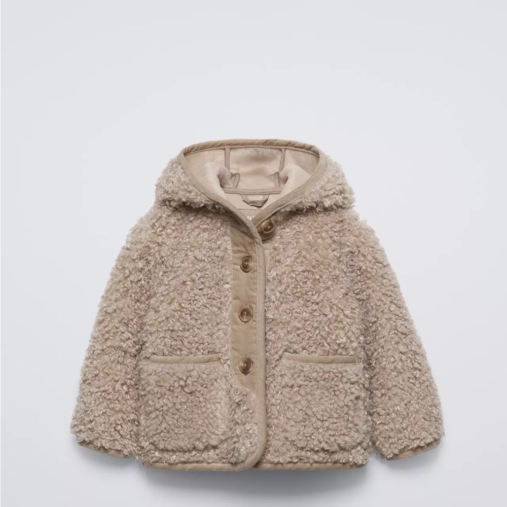 Zara Kids Sherpa Jacket Size 1 1/2 years